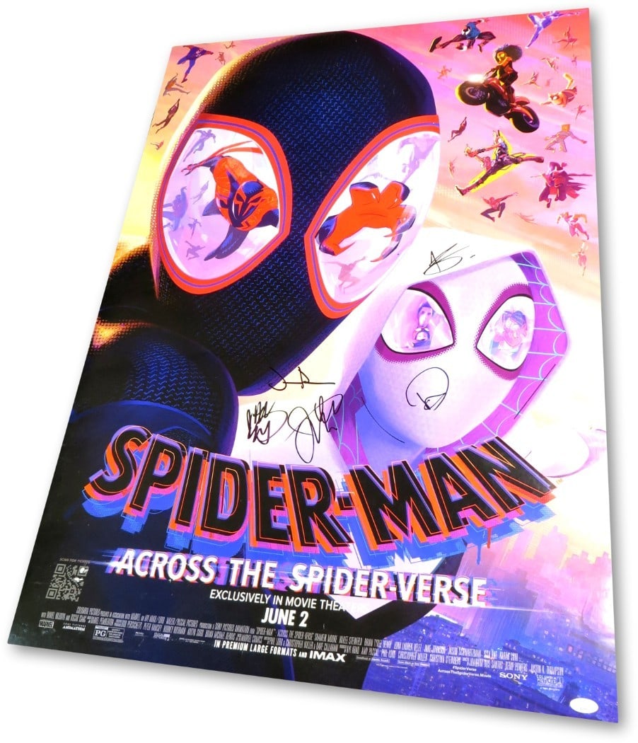Across the Spider-Verse 27X40 Autographed Poster by JSA (1 of 5)