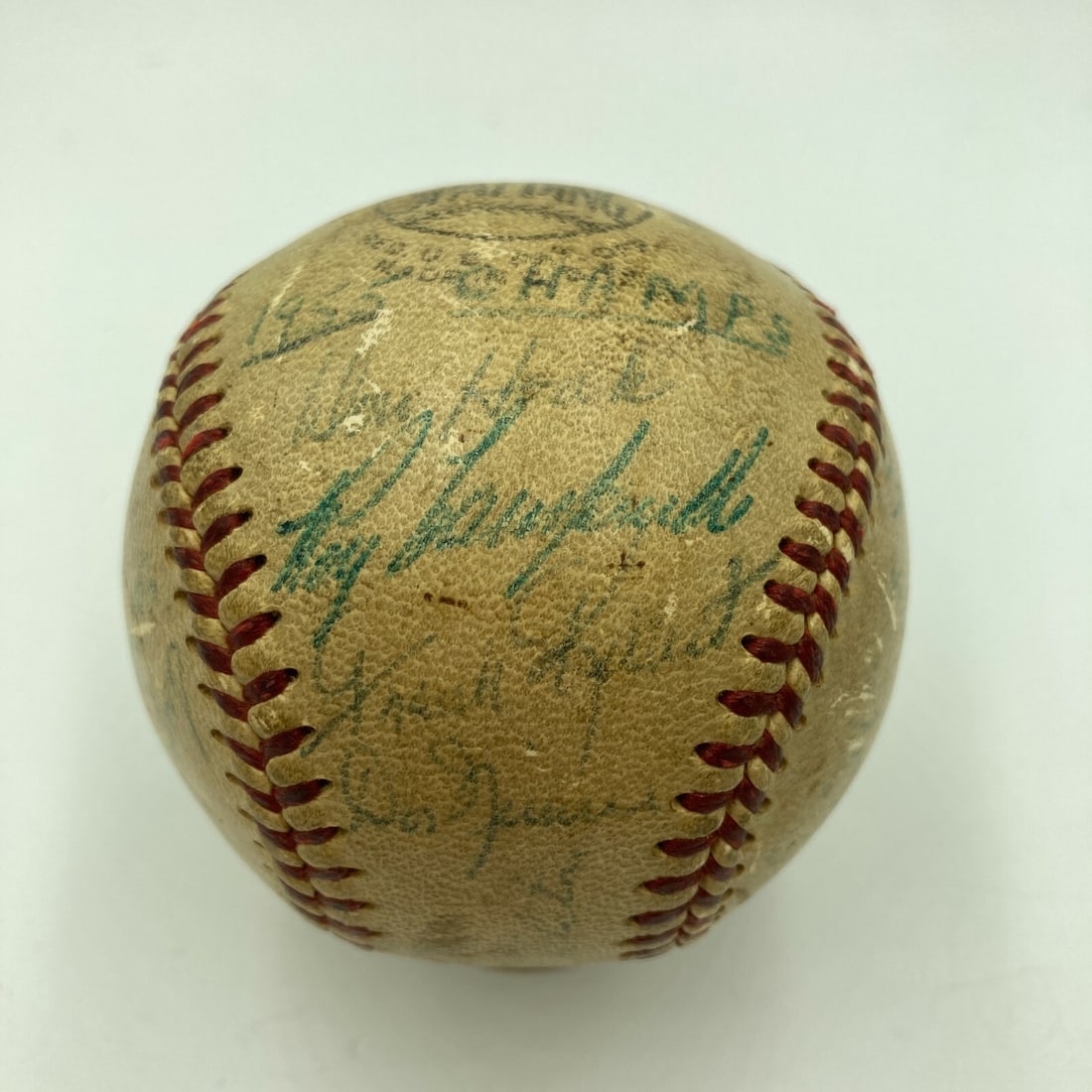 1955 Brooklyn Dodgers Team Signed Baseball with Koufax JSA COA (1 of 9)