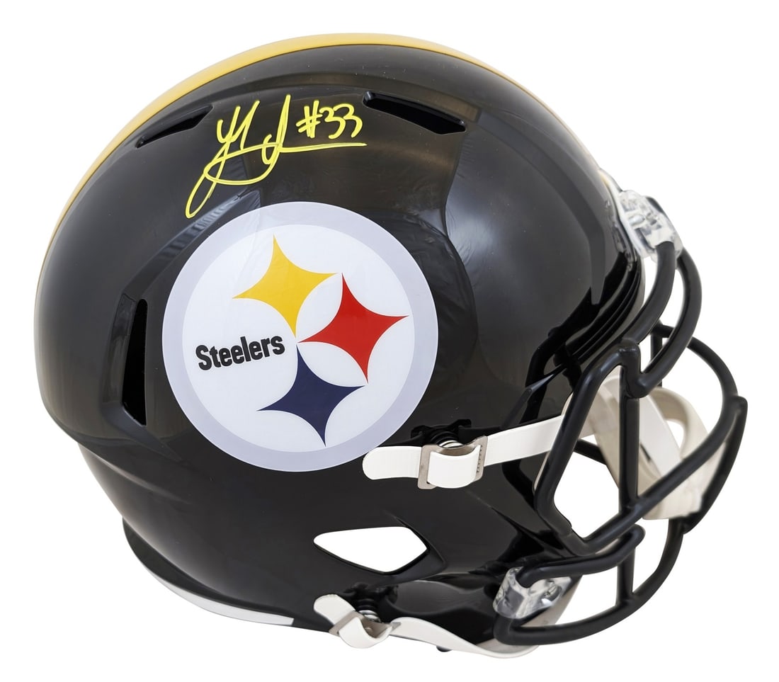 Jack Sawyer Signed Pittsburgh Steelers Full Size Speed Helmet BAS Authenticated (1 of 3)
