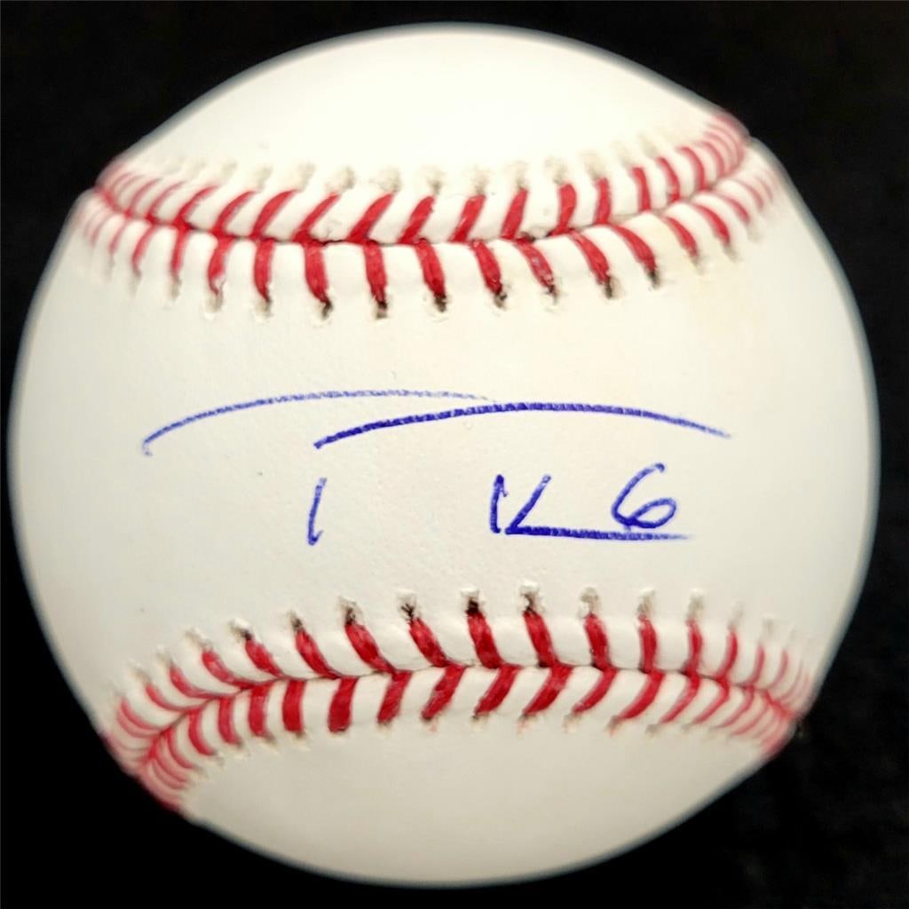 Trea Turner Autographed Rawlings MLB Baseball Beckett BAS Certified (1 of 2)