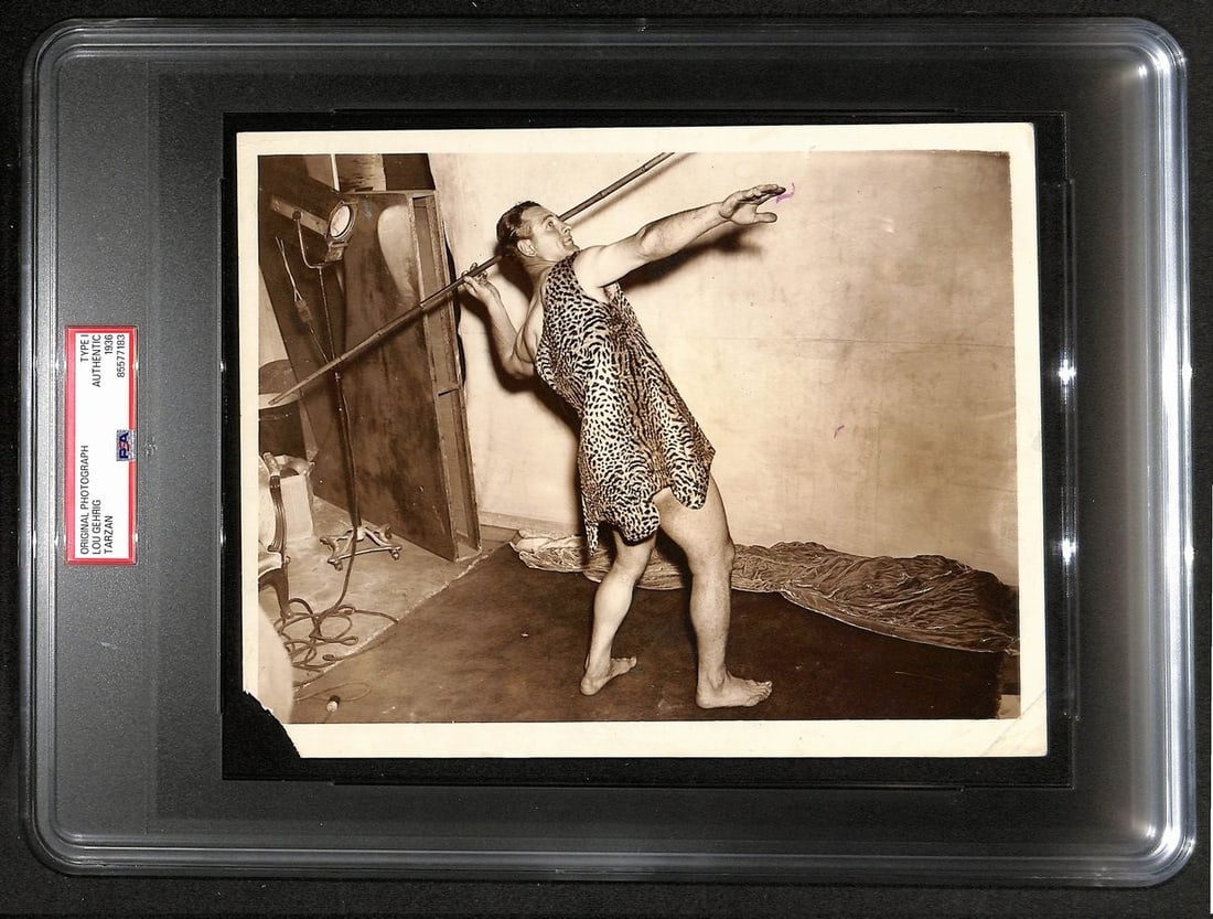 1936 Lou Gehrig Type 1 Tarzan Photo 9x7 PSA DNA Authenticated Yankees (1 of 2)