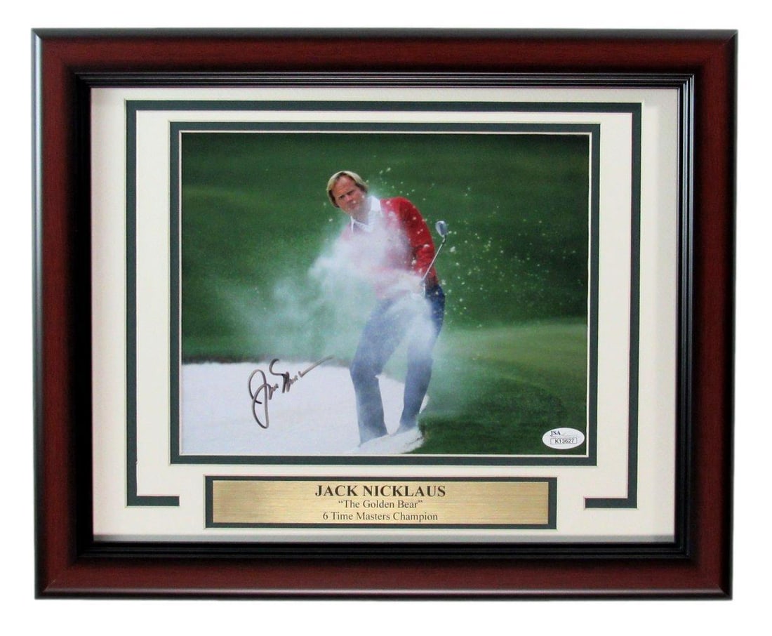 Jack Nicklaus Signed Framed 8x10 Photo with JSA Authentication (1 of 4)