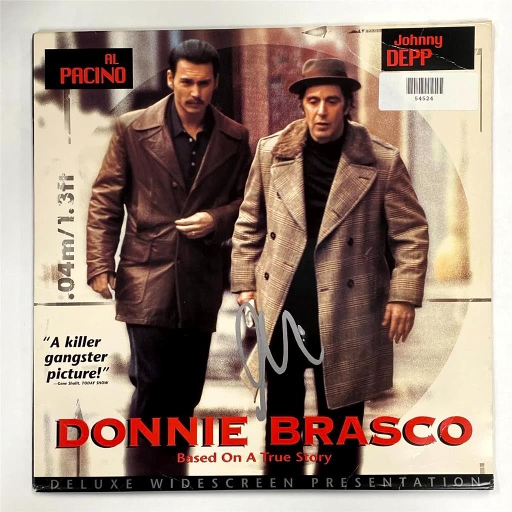 Donnie Brasco LaserDisc Cover autographed by Al Pacino Beckett authenticated (1 of 4)