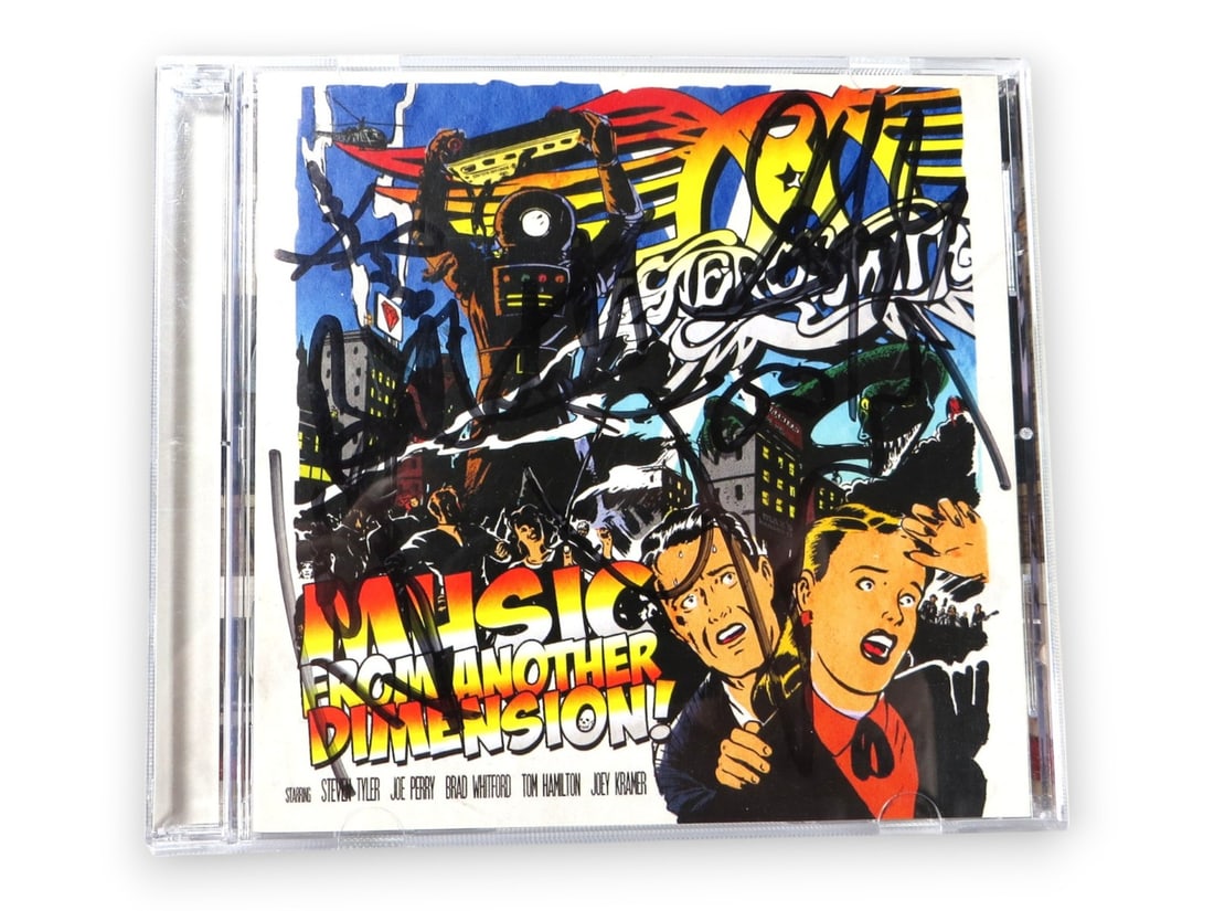 Aerosmith Signed CD Booklet by Tyler Hamilton Kramer Perry Whitford BAS (1 of 4)