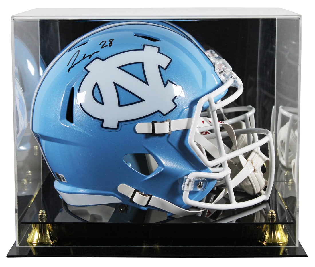 North Carolina Tar Heels Omarion Hampton Signed Helmet with Beckett Authentication (1 of 4)