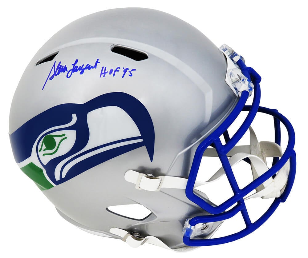Steve Largent Signed Seahawks Helmet HOF 95 Inscription with COA (1 of 1)