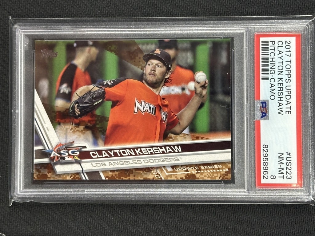 Clayton Kershaw 2017 Topps Update All Star Camo PSA 8 #US223 (1 of 2)