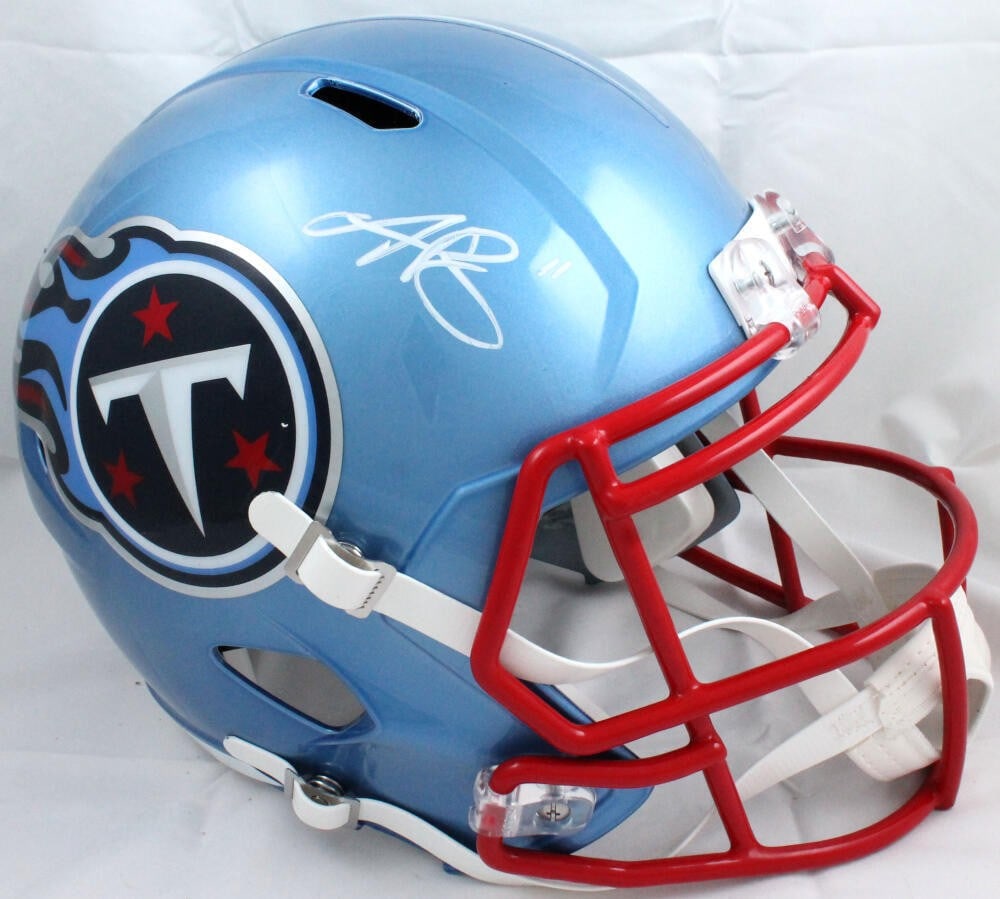 AJ Brown Signed Tennessee Titans Flash Speed Helmet Beckett Authentic (1 of 5)