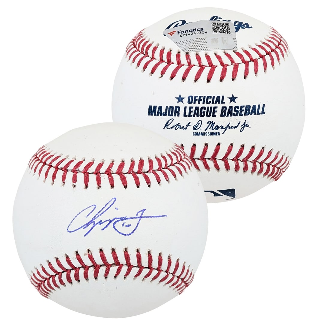 Chipper Jones Autographed Oml Baseball Atlanta Braves Fanatics Certified (1 of 3)