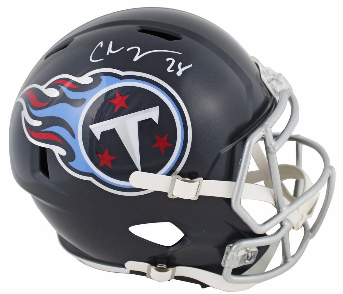 Chris Johnson Signed Tennessee Titans Full Size Helmet BAS Authenticated (1 of 3)