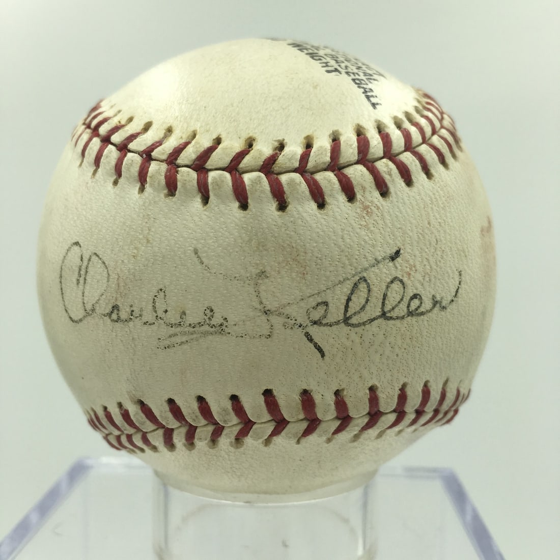 1940s Charlie Keller Signed Baseball PSA/DNA Authentic: 1940s Charlie Keller Signed Baseball PSA/DNA Authentic This is a vintage 1940's Charlie Keller single signed baseball, authenticated by PSA/DNA. The baseball is an original piece, showcasing the signa
