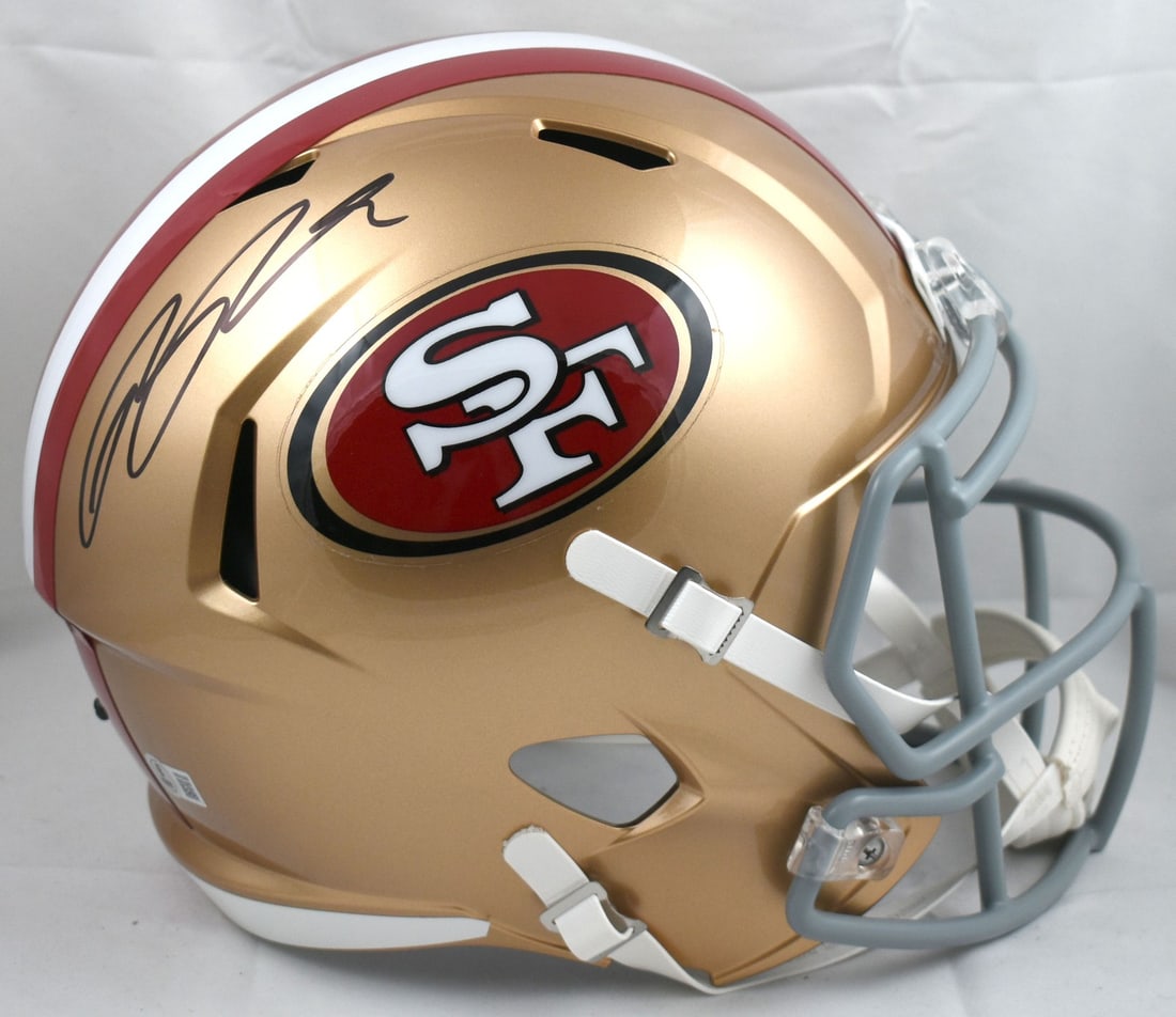 Ricky Pearsall Autographed San Francisco 49ers Speed Helmet Beckett Authenticated (1 of 5)