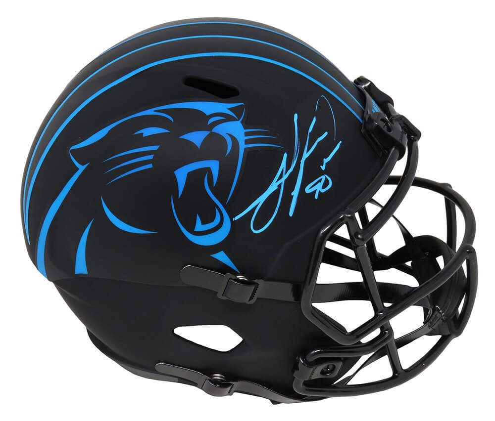 Julius Peppers Signed Panthers Eclipse Riddell Helmet with COA (1 of 1)