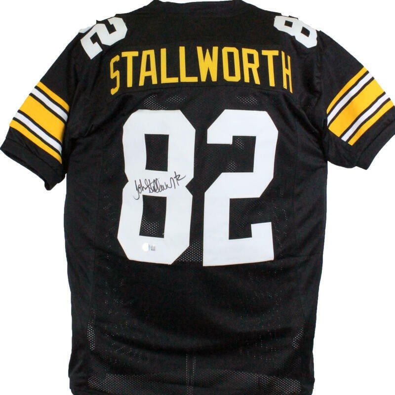 John Stallworth Signed Black Pro Style Jersey Pittsburgh Steelers Beckett Authenticated (1 of 7)