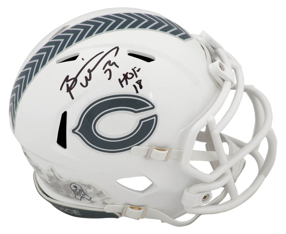 Brian Urlacher Signed 2024 Salute Mini Helmet HOF 18 Chicago Bears (1 of 1)