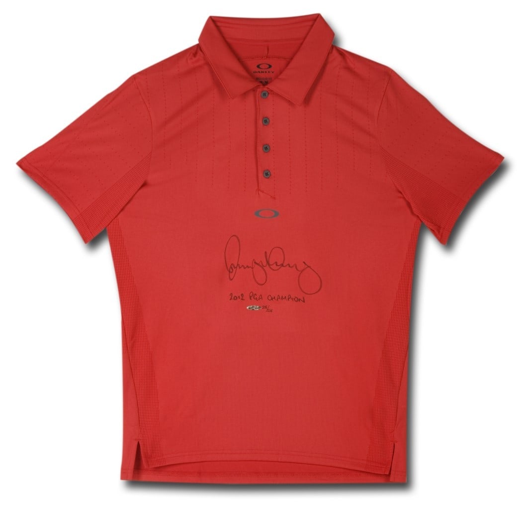 Rory McIlroy Autographed Red Golf Polo Shirt Limited Edition #/25 (1 of 2)