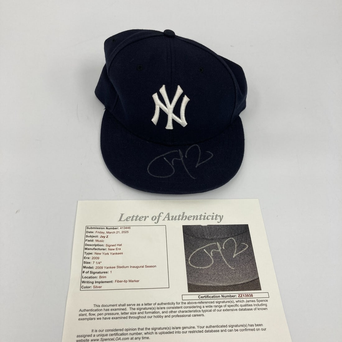 Jay Z Autographed New York Yankees Cap with JSA COA (1 of 7)
