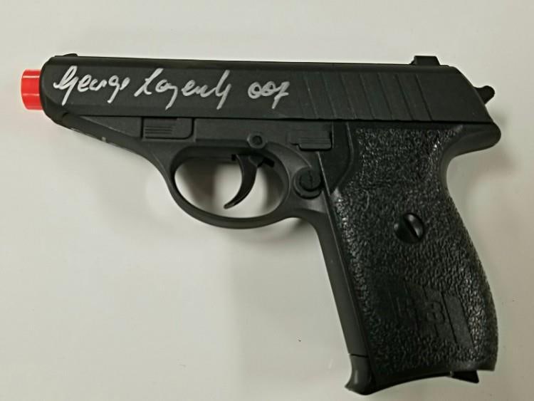 George Lazenby Signed 007 Airsoft Gun Limited Edition #/50 OC COA (1 of 2)