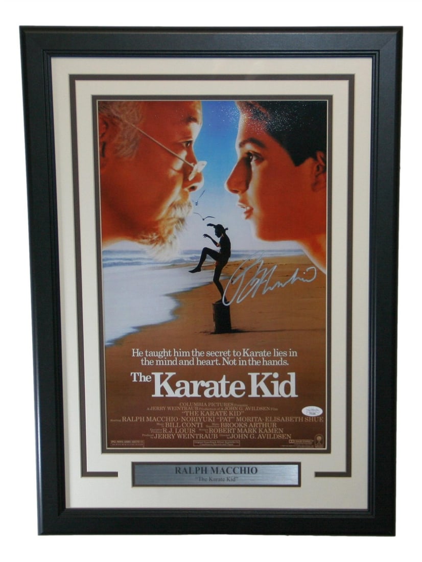 Ralph Macchio Signed Framed 11x17 Photo The Karate Kid JSA (1 of 4)