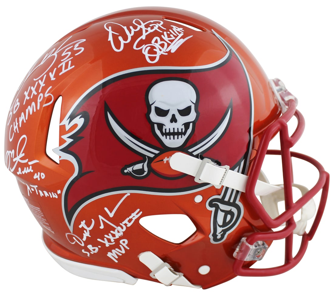 Tampa Bay Buccaneers Signed Flash Helmet Sapp Brooks Alstott Jackson BAS (1 of 4)