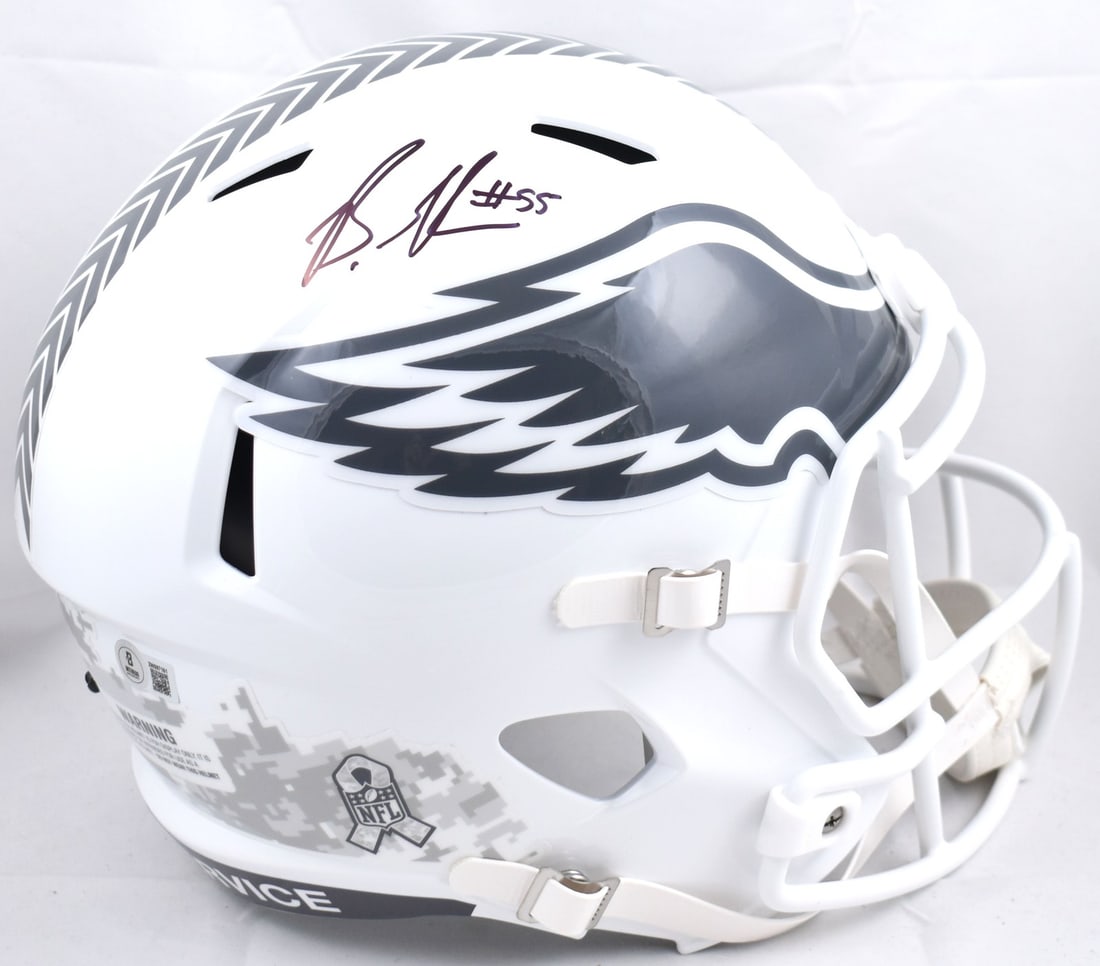 Brandon Graham Signed Philadelphia Eagles Full Size Helmet Beckett Hologram (1 of 5)