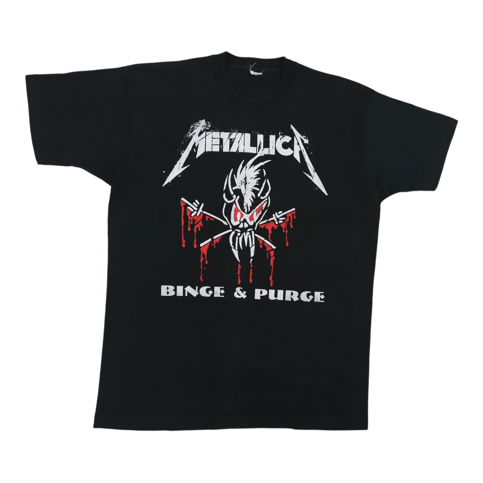 Metallica 1994 Summer Shit Tour Black Cotton Vintage XL T Shirt (1 of 4)