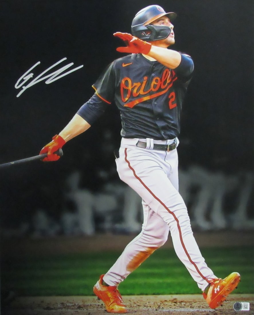 Gunnar Henderson Autographed 16x20 Photo Baltimore Orioles Beckett Certified (1 of 3)
