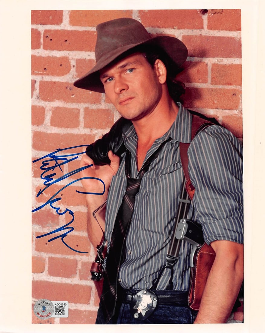 Patrick Swayze Next Of Kin Signed 8x10 Photo Beckett COA: Patrick Swayze Next Of Kin Signed 8x10 Photo Beckett COA This is an authentic 8x10 photograph personally signed by Patrick Swayze, known for his role in the film Next Of Kin. The photograph comes with