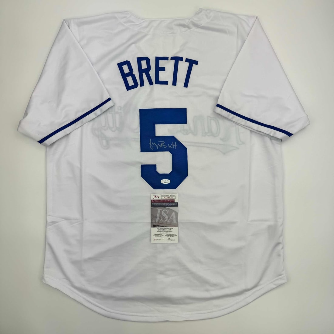 Autographed George Brett Kansas City Royals Jersey JSA Authenticated (1 of 4)