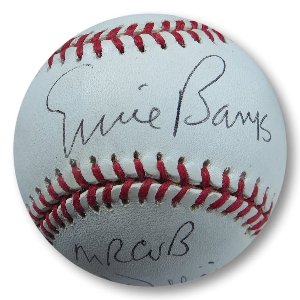 HOF Multi-Signed Baseball 6 Autos Ernie Banks JSA Authenticated (1 of 7)