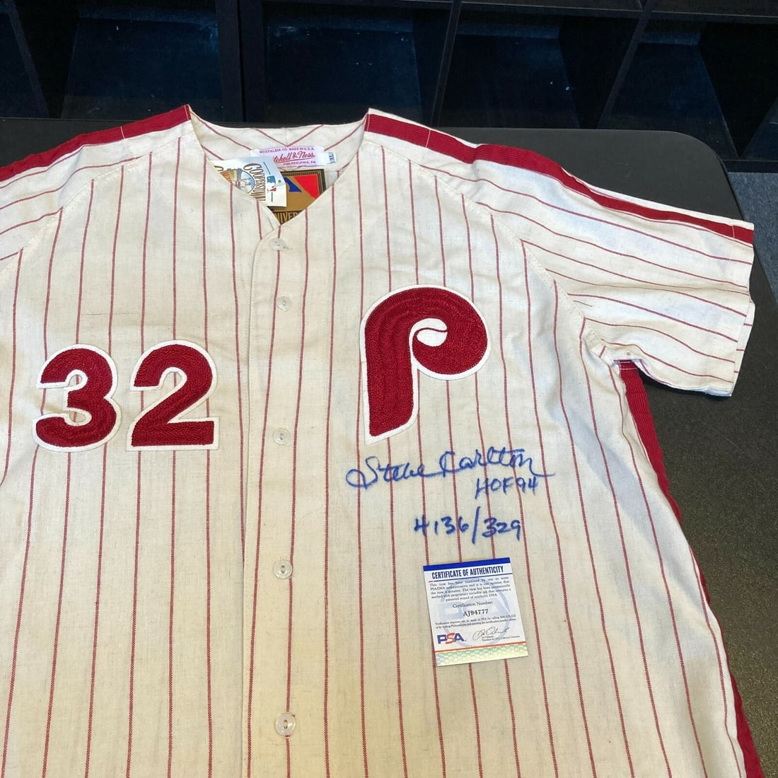 Steve Carlton Signed Philadelphia Phillies Inscribed Jersey PSA DNA COA (1 of 7)