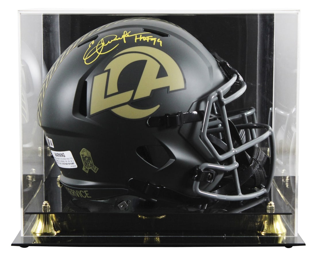 Eric Dickerson Signed Rams Helmet HOF 99 with Beckett Authentication (1 of 4)