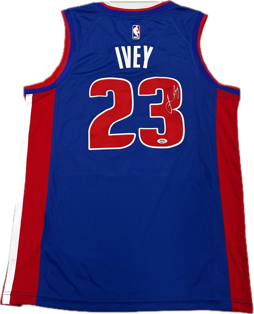 Jaden Ivey Autographed Jersey PSA/DNA Detroit Pistons Original (1 of 2)