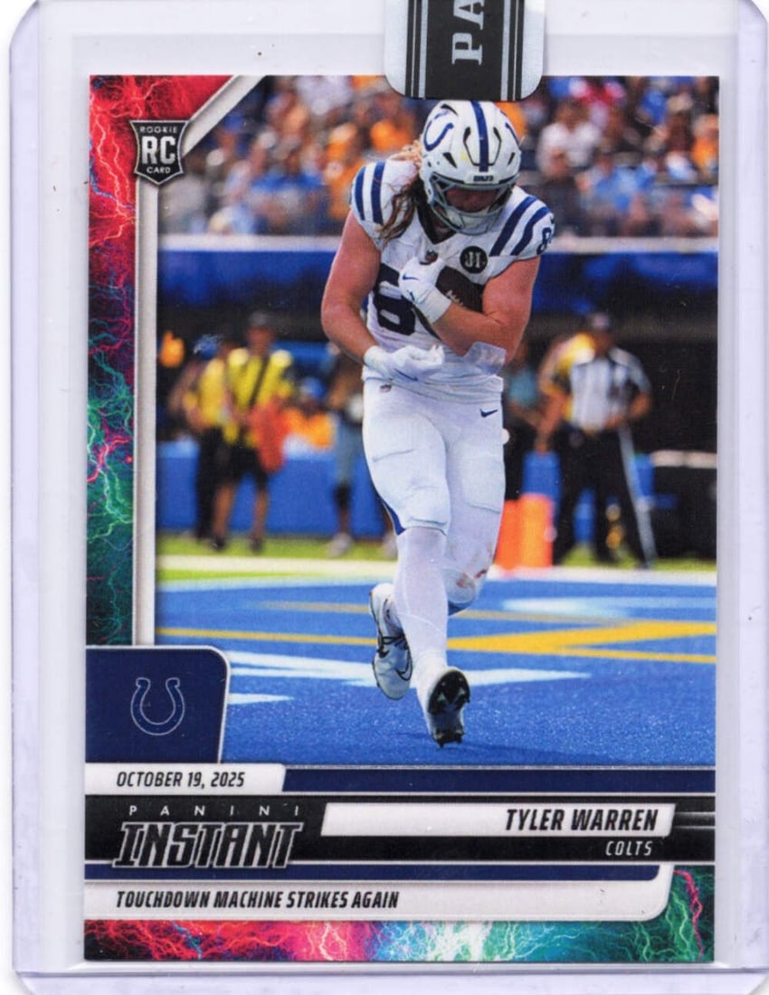 2025 Panini Instant Tyler Warren #164 Lightning /5 Rookie Card NFL (1 of 1)