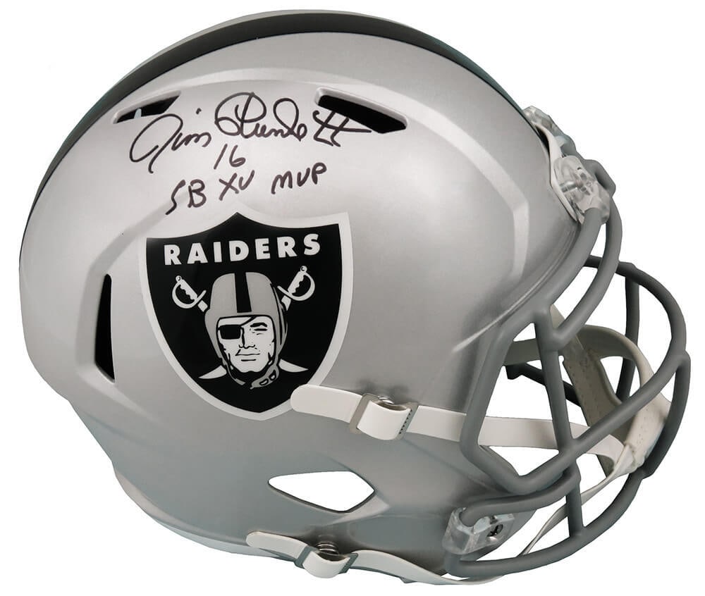 Jim Plunkett Signed Raiders Riddell F/S Helmet SB XV MVP COA (1 of 1)