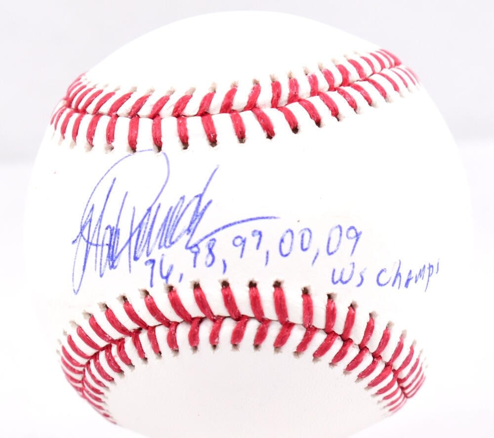 Jorge Posada Signed Rawlings OML Baseball New York Yankees Beckett Authenticated (1 of 10)