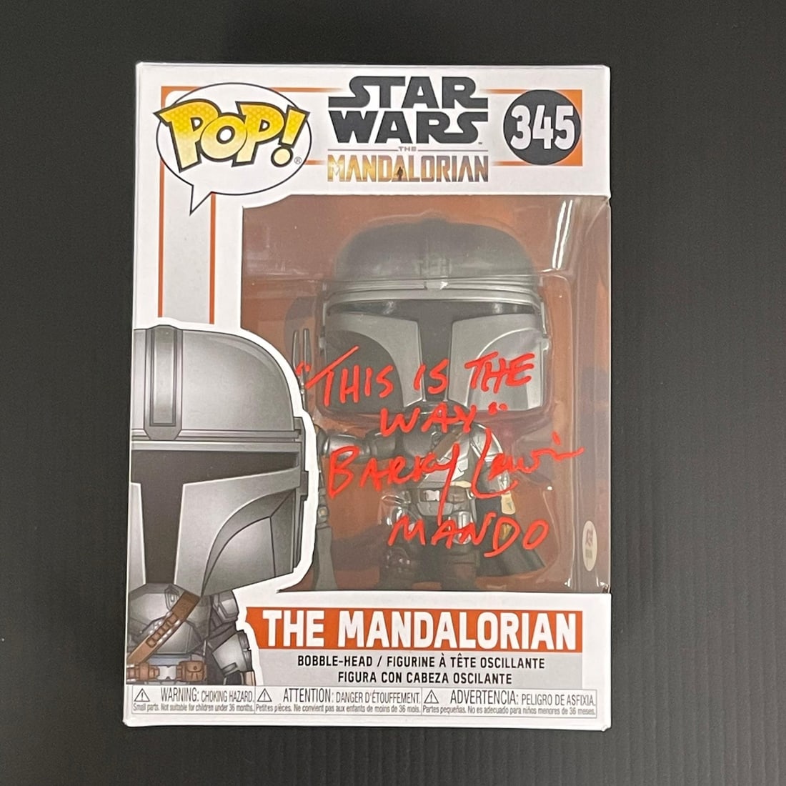 Barry Lowin Signed Funko Pop The Mandalorian PSA/DNA Authenticated (1 of 2)