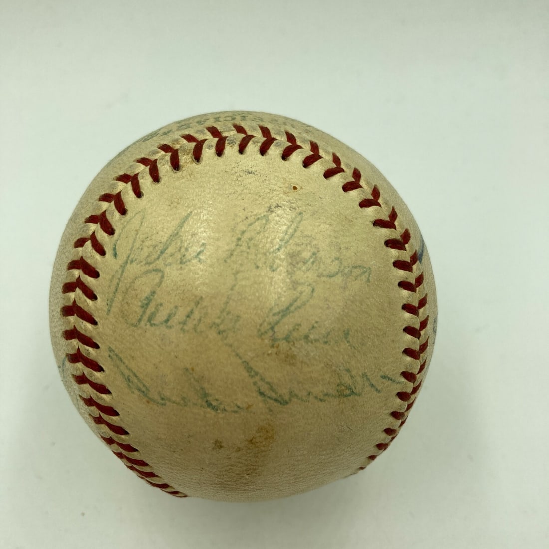 Jackie Robinson Mickey Mantle Signed 1956 World Series Baseball PSA COA (1 of 11)