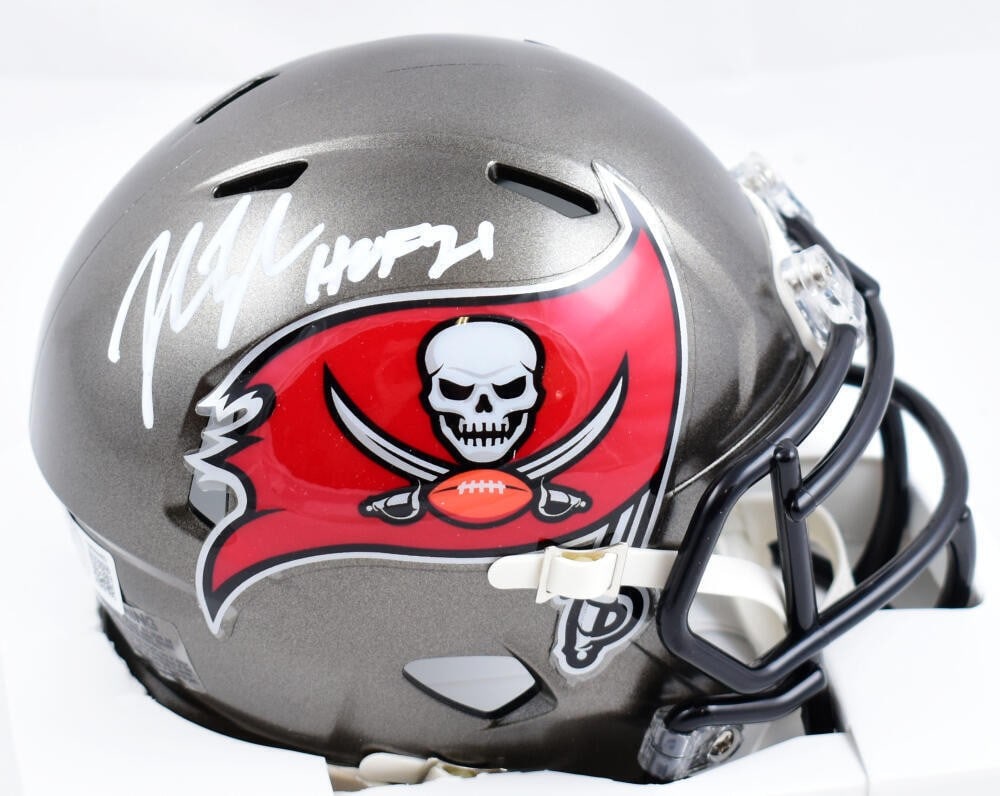 John Lynch Signed Buccaneers Mini Helmet with Beckett Hologram (1 of 3)