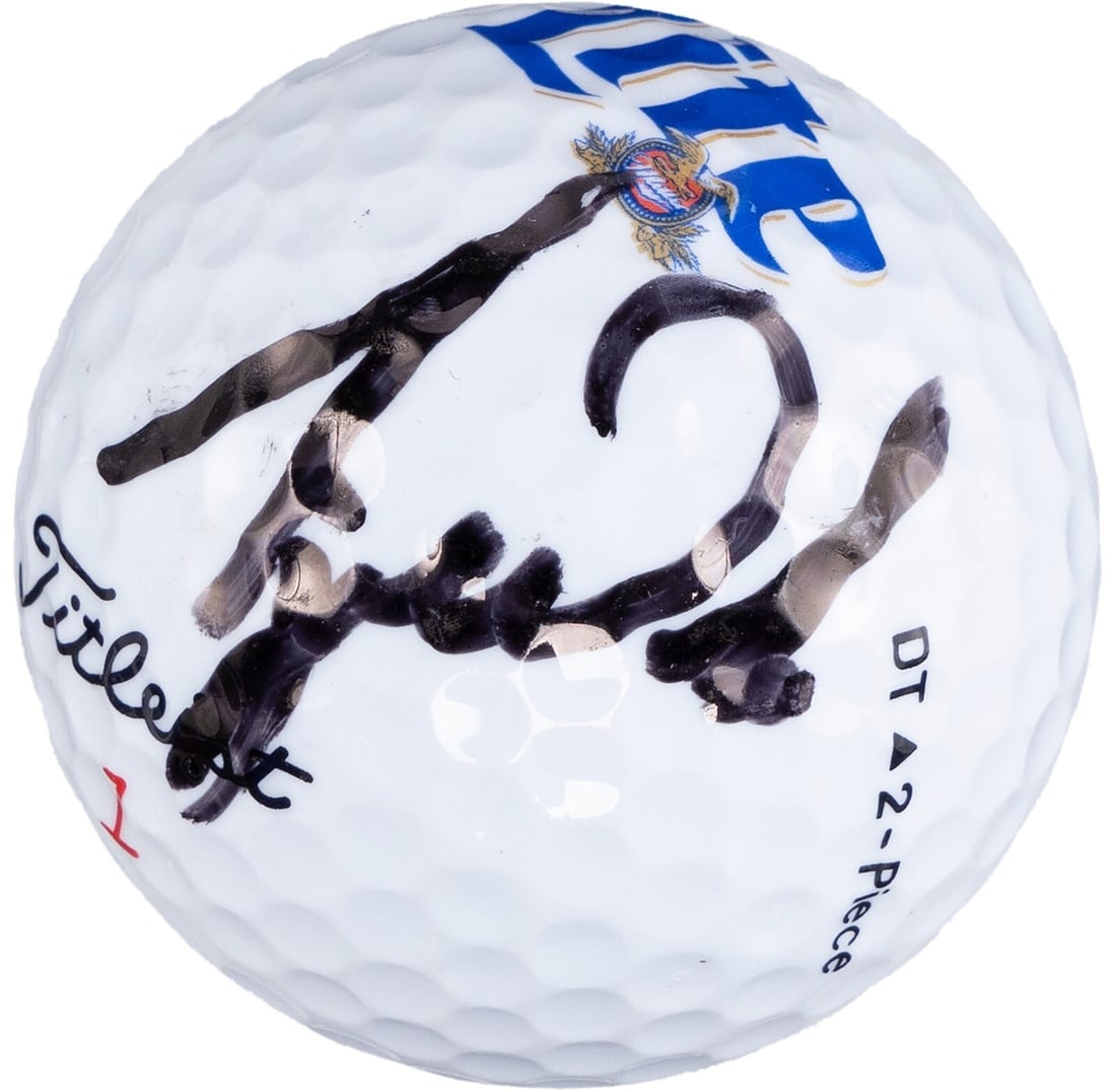 Tiger Woods Signed 1996 Professional Debut Golf Ball Beckett COA (1 of 4)