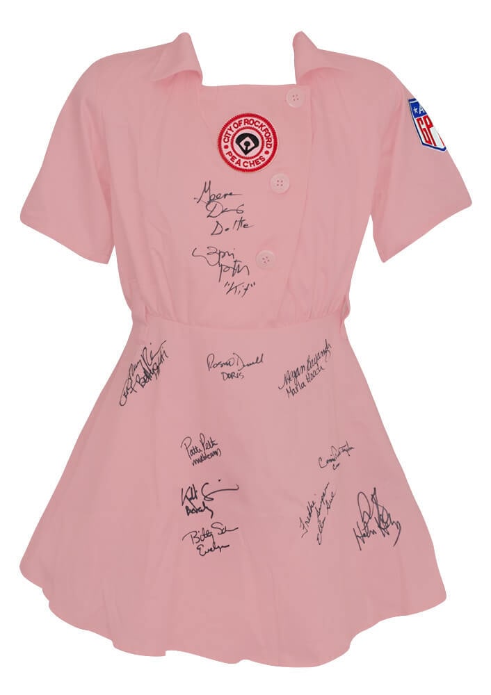 A League Of Their Own Signed Rockford Peaches Jersey 11 Autographs (1 of 2)