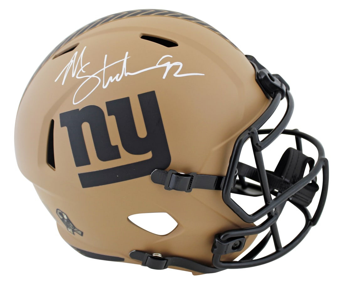 Michael Strahan Signed New York Giants STS II Speed Helmet BAS Authenticated (1 of 3)