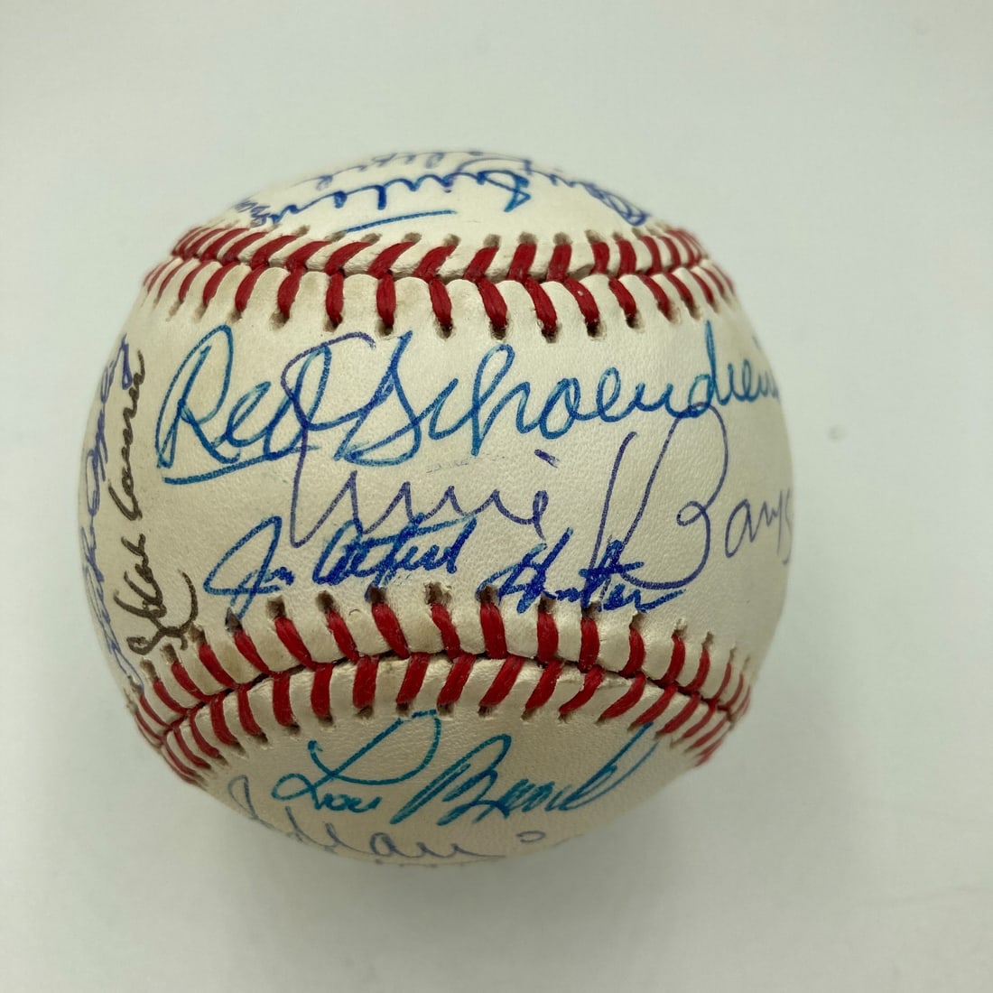 Willie Mays Hank Aaron Multi Signed MLB Baseball with JSA COA (1 of 10)