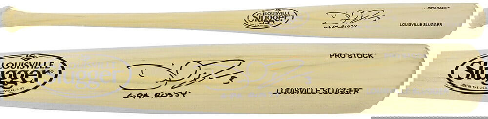 David Ross Signed Louisville Slugger Blonde Bat G-Pa Rossy COA (1 of 2)