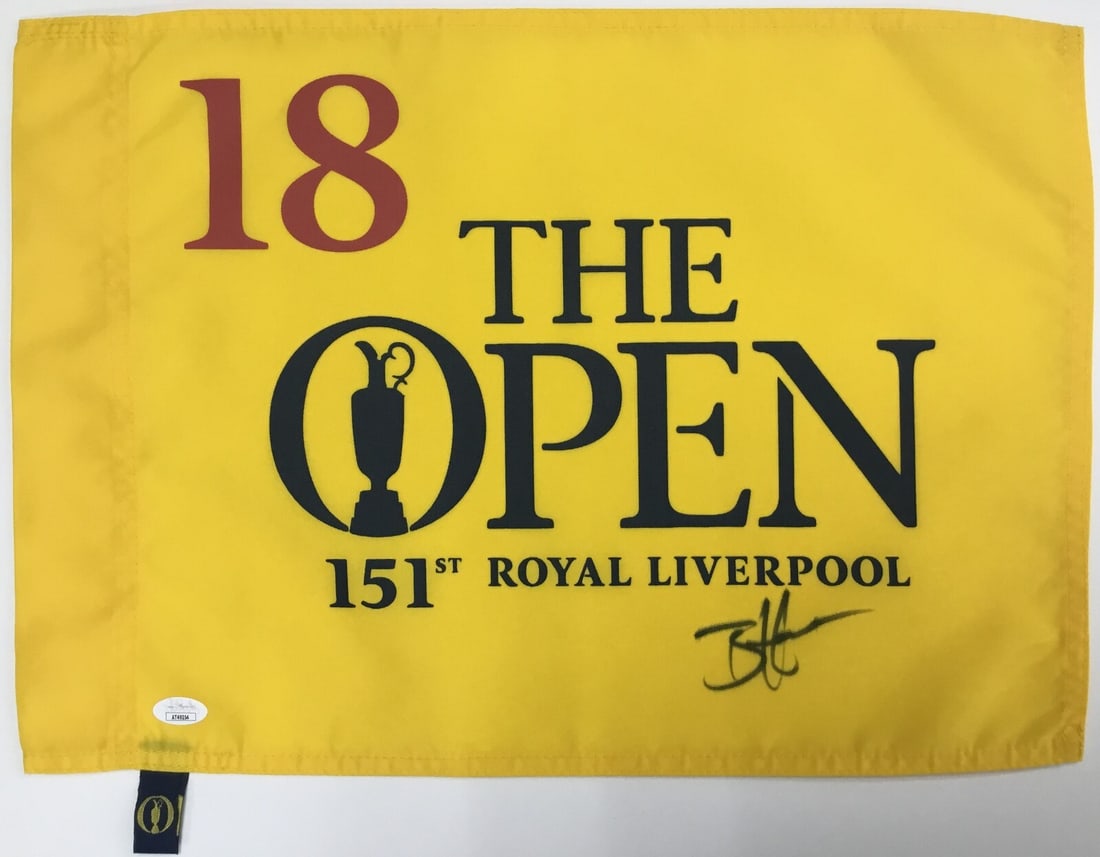 Brian Harman Signed #18 Flag The Open 151st Royal Liverpool JSA (1 of 4)