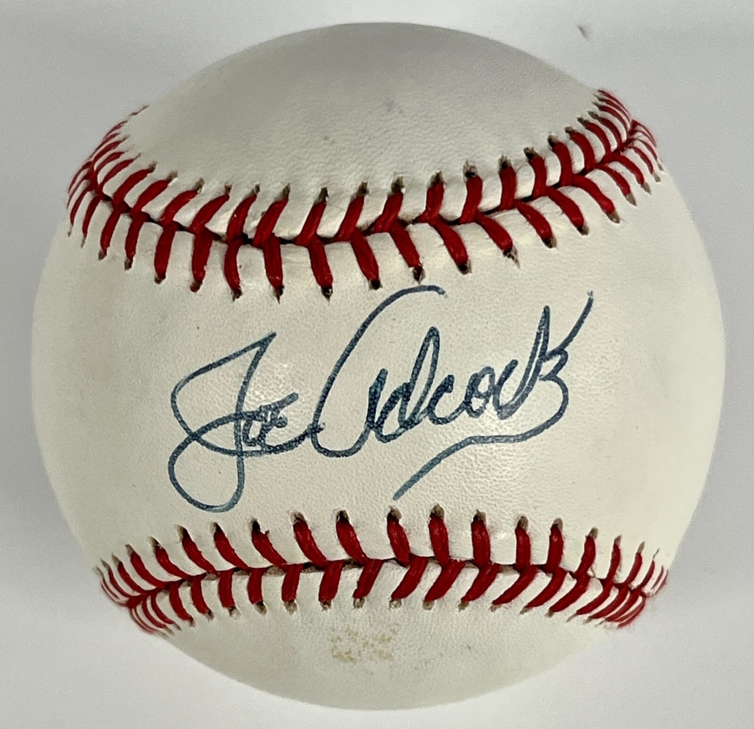 Joe Adcock Signed Rawlings National League Baseball JSA D37103 Atlanta Braves (1 of 3)