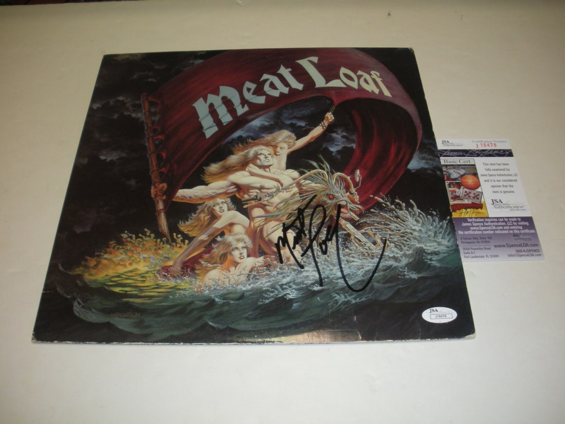 Meatloaf Signed Record Album JSA Certified Authentic Music Legend (1 of 1)