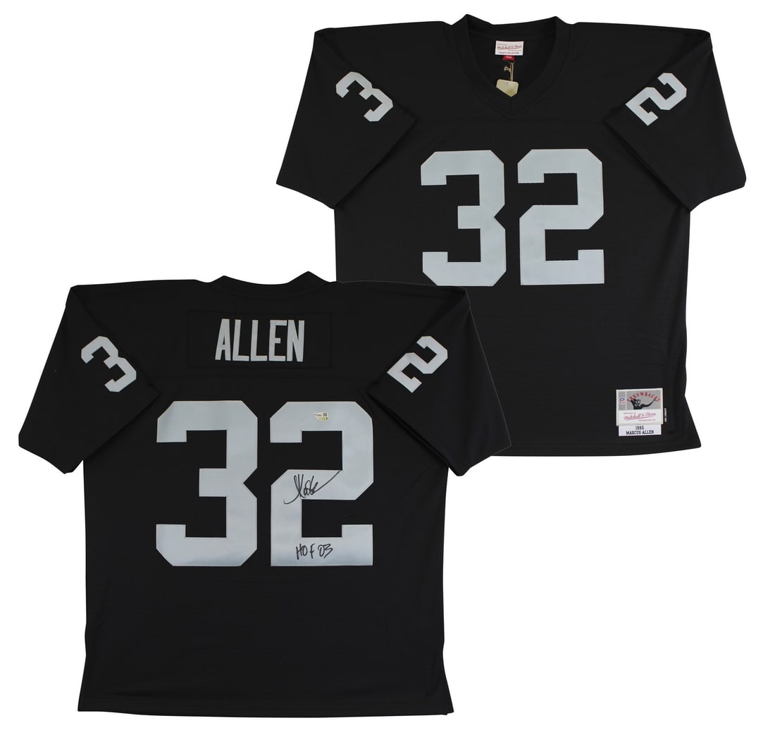 Marcus Allen Signed Raiders Jersey with HOF 03 Inscription (1 of 6)