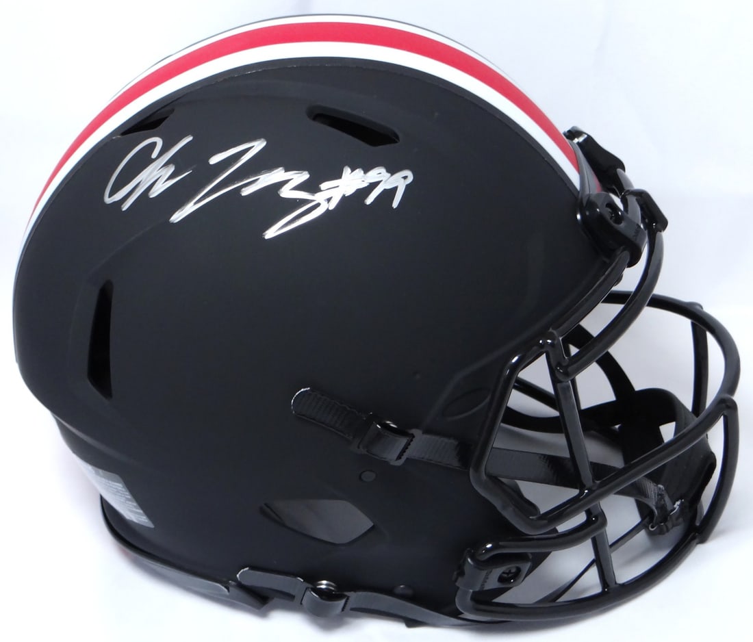Chase Young Signed Ohio State Eclipse Speed Authentic Helmet Fanatics (1 of 7)