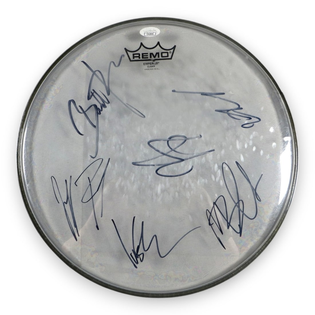 Foreigner Signed 13 Drumhead JSA Authenticated with 2025 Roster (1 of 3)